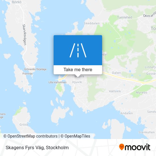 Skagens Fyrs Väg map