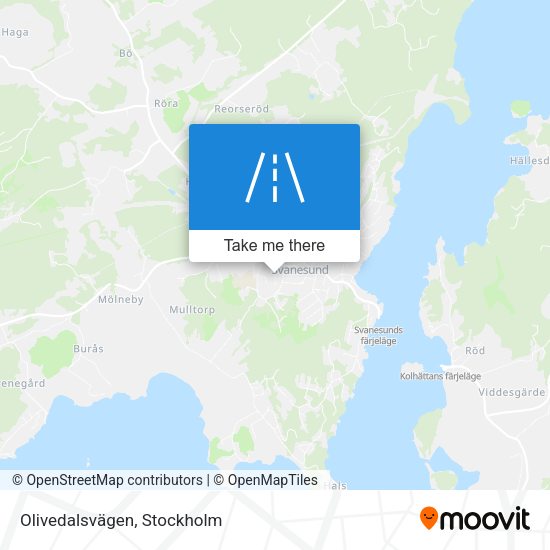 Olivedalsvägen map