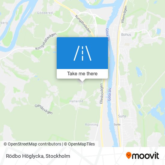 Rödbo Höglycka map