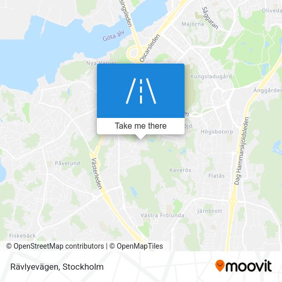 Rävlyevägen map