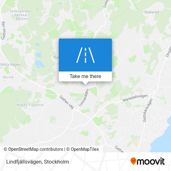 Lindfjällsvägen map