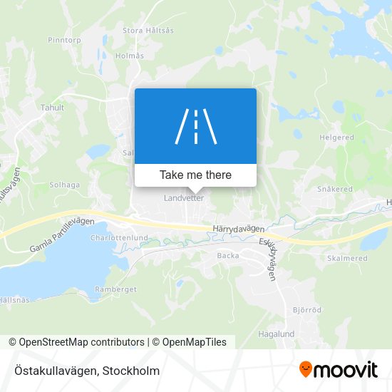Östakullavägen map