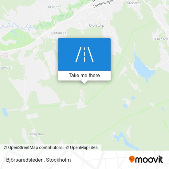 Björsaredsleden map