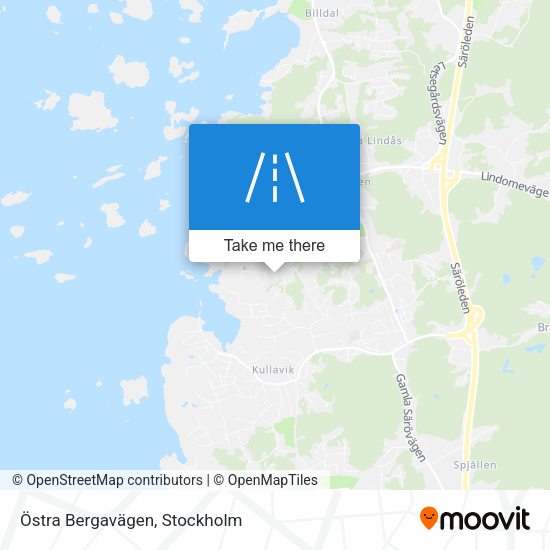 Östra Bergavägen map