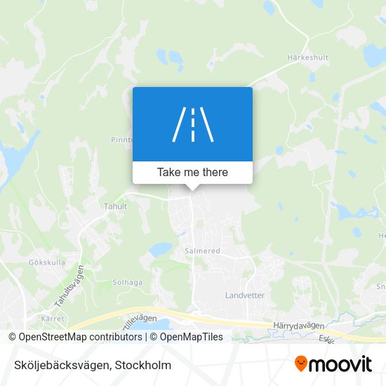 Sköljebäcksvägen map
