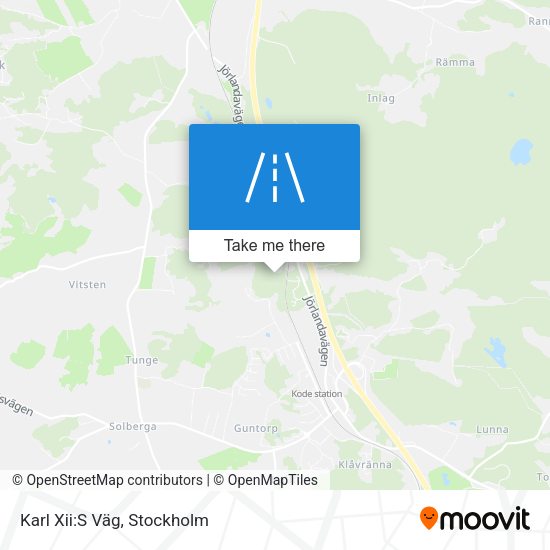Karl Xii:S Väg map