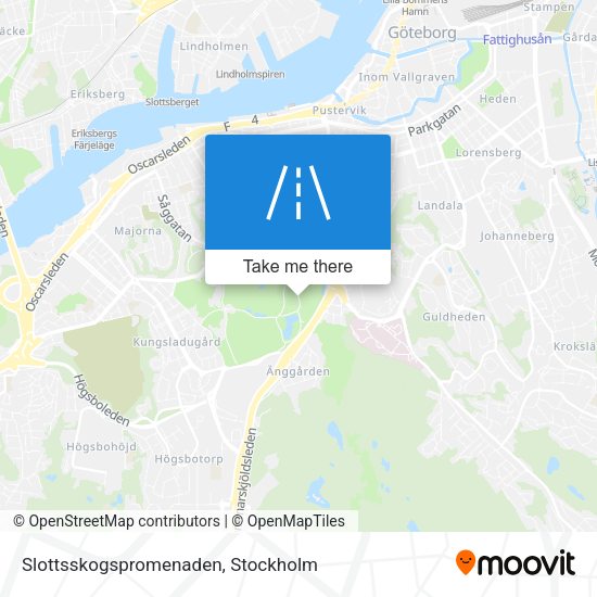 Slottsskogspromenaden map