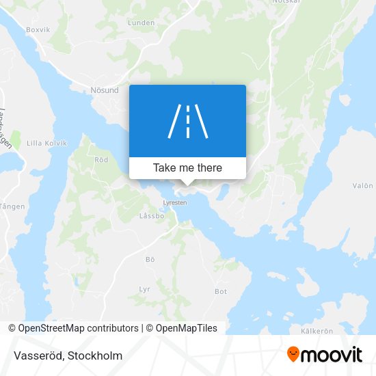 Vasseröd map