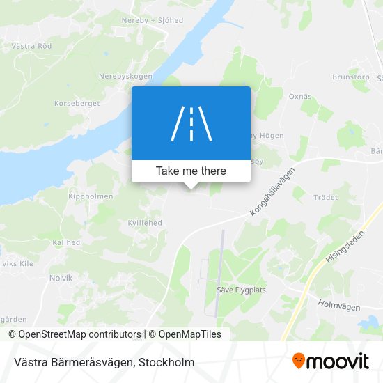 Västra Bärmeråsvägen map