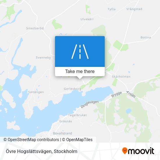 Övre Hogslättsvägen map