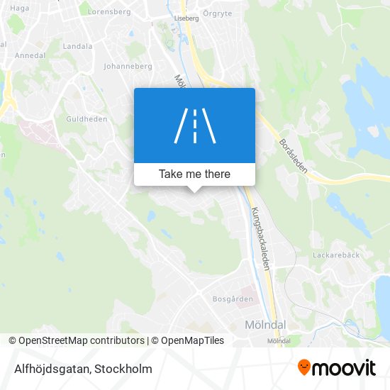 Alfhöjdsgatan map