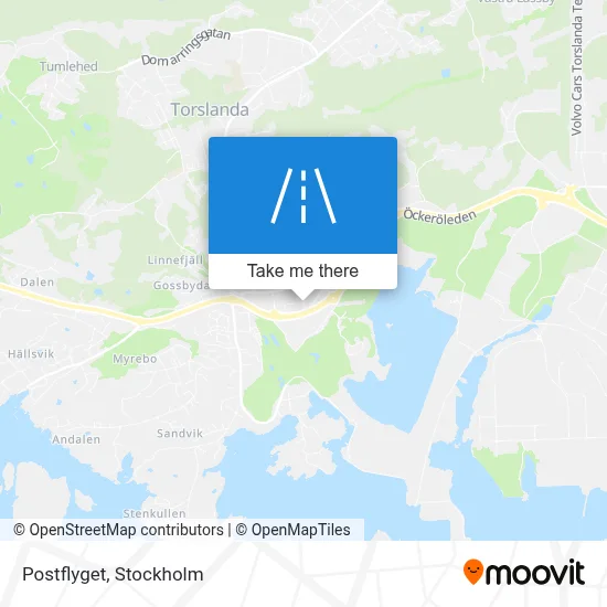 Postflyget map