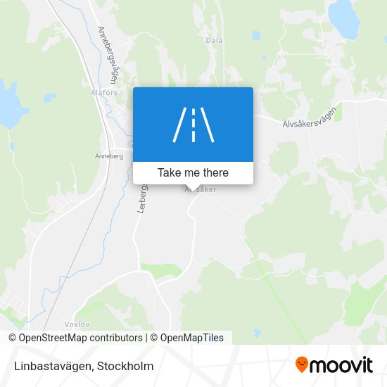 Linbastavägen map