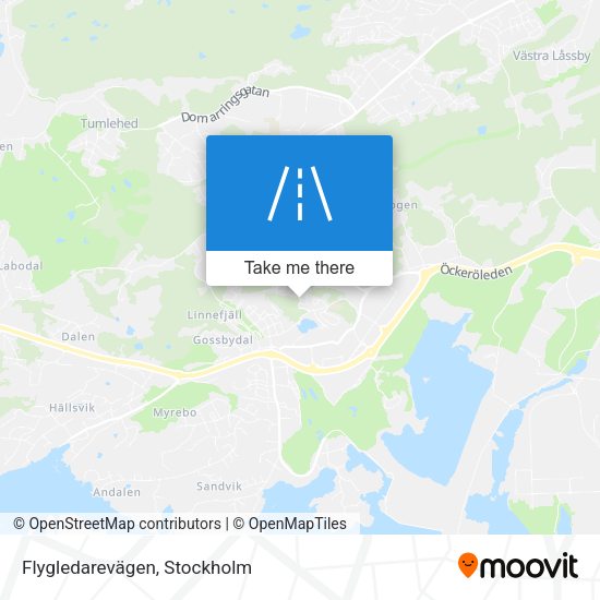 Flygledarevägen map