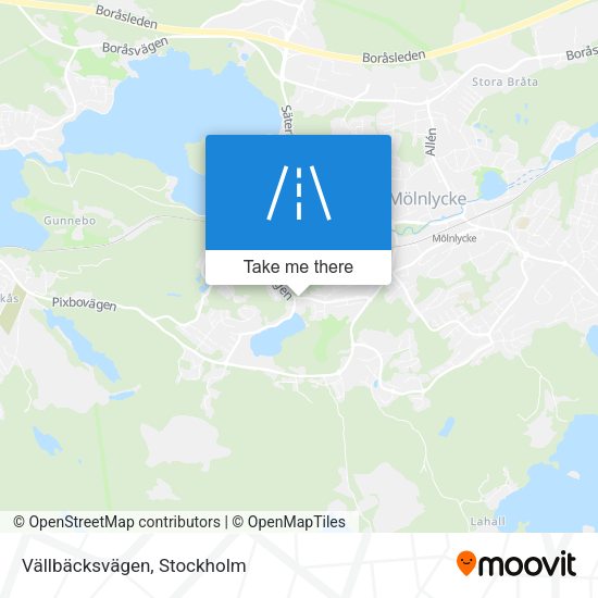 Vällbäcksvägen map