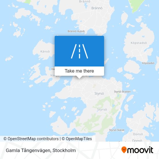 Gamla Tångenvägen map