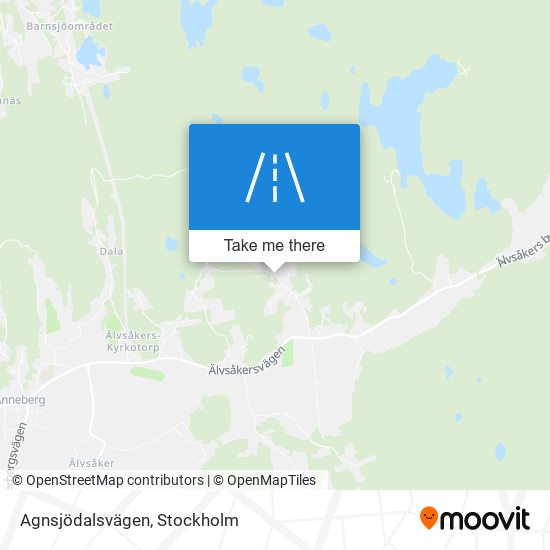 Agnsjödalsvägen map