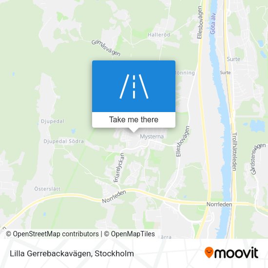 Lilla Gerrebackavägen map