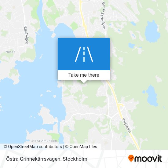 Östra Grinnekärrsvägen map