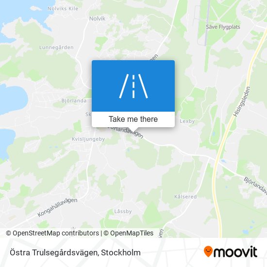 Östra Trulsegårdsvägen map