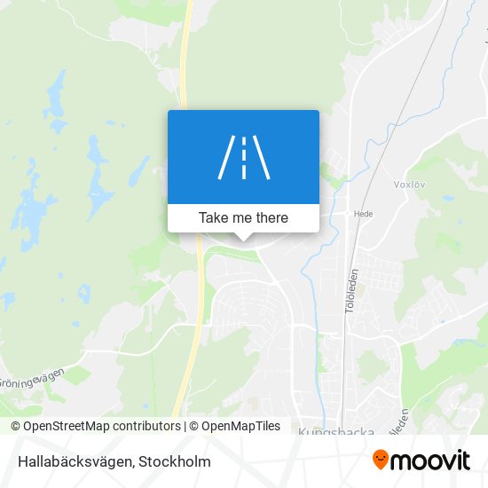 Hallabäcksvägen map