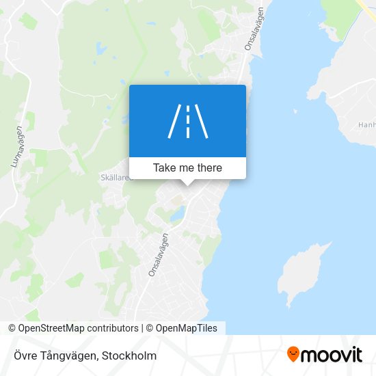 Övre Tångvägen map