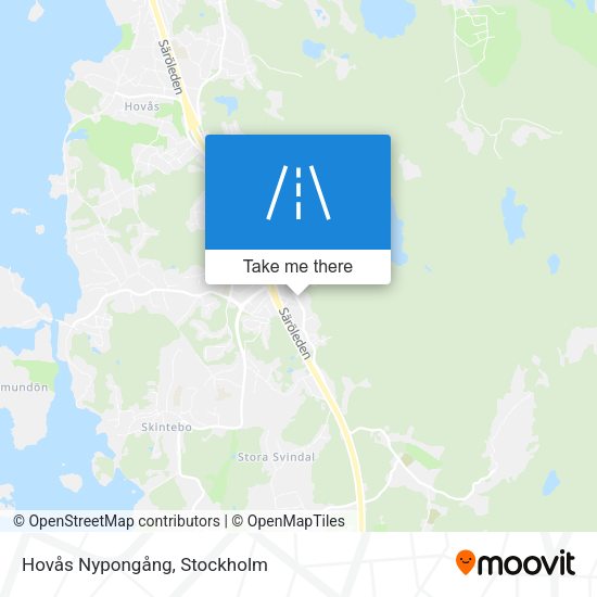 Hovås Nypongång map