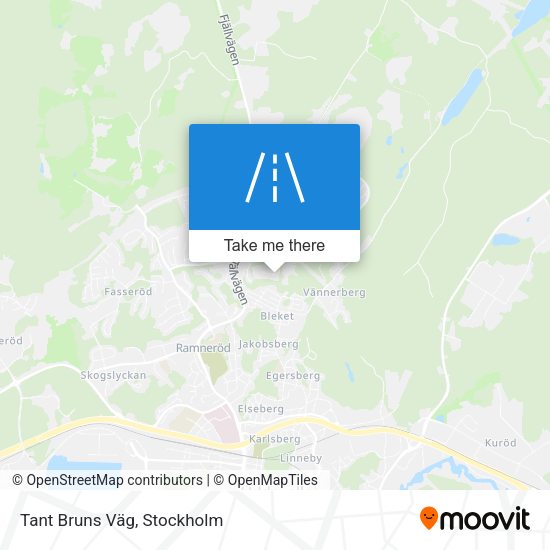 Tant Bruns Väg map