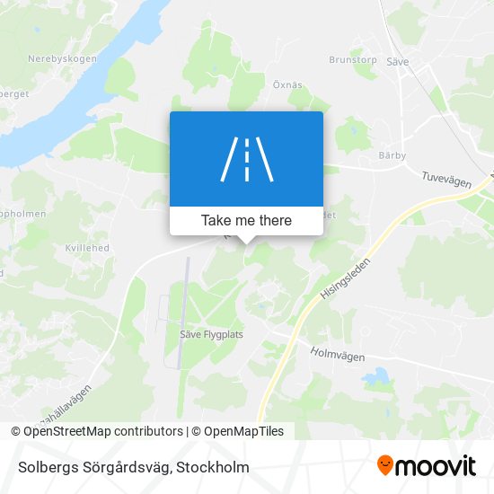 Solbergs Sörgårdsväg map