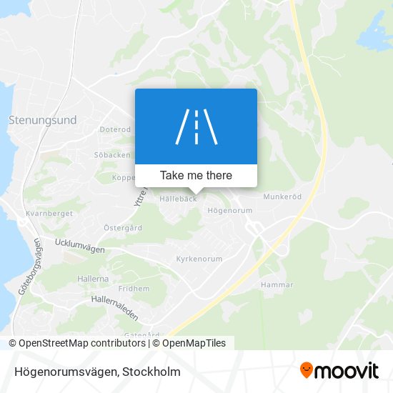 Högenorumsvägen map