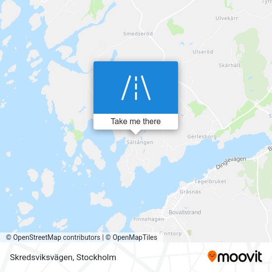 Skredsviksvägen map