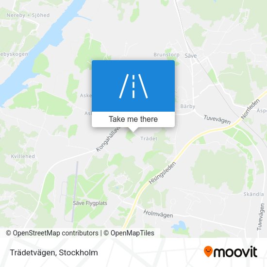 Trädetvägen map