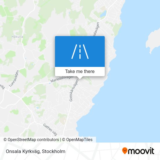 Onsala Kyrkväg map