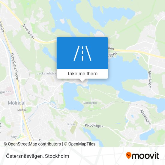 Östersnäsvägen map