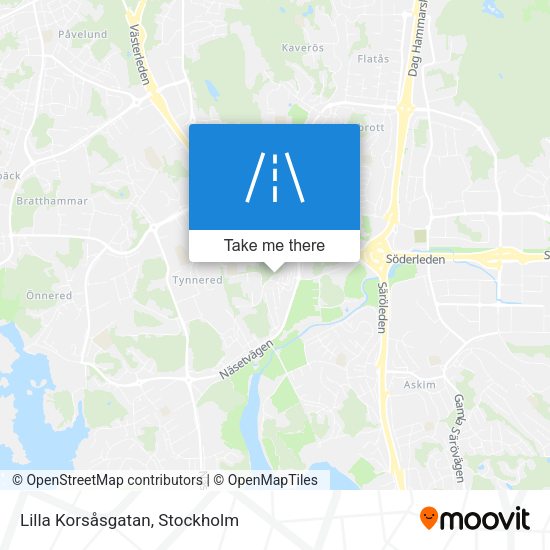 Lilla Korsåsgatan map