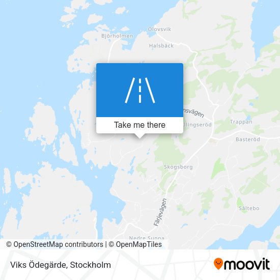 Viks Ödegärde map