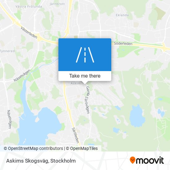 Askims Skogsväg map