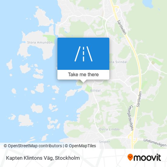 Kapten Klintons Väg map