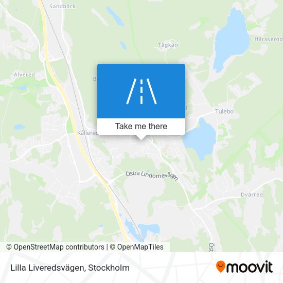 Lilla Liveredsvägen map