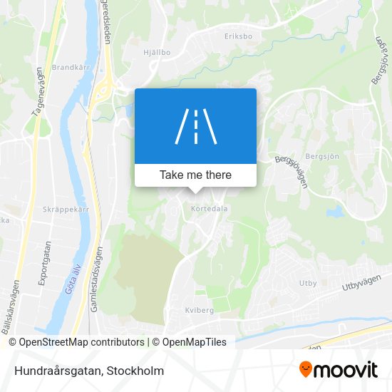 Hundraårsgatan map