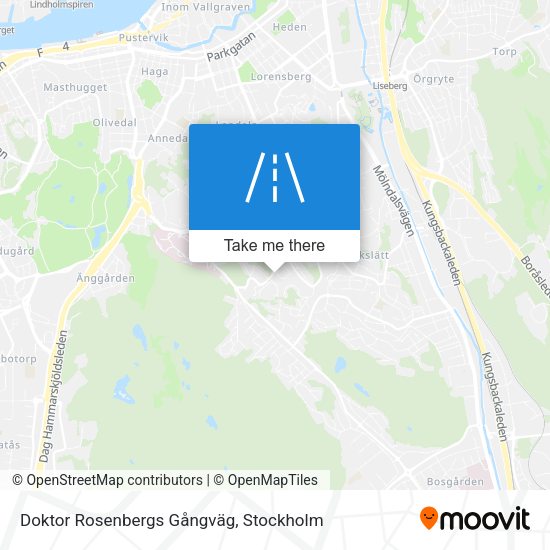 Doktor Rosenbergs Gångväg map