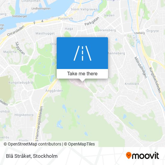 Blå Stråket map