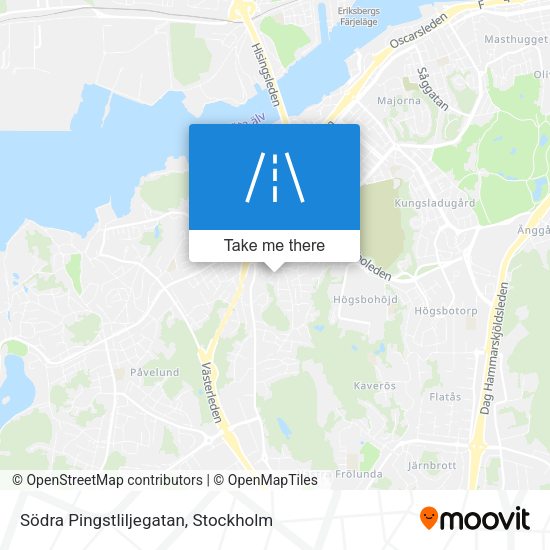 Södra Pingstliljegatan map