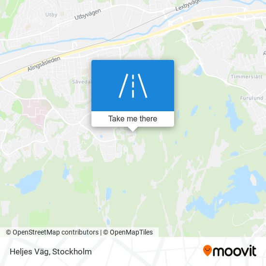 Heljes Väg map