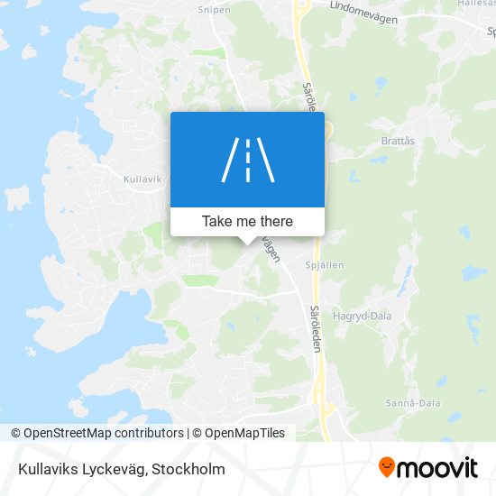 Kullaviks Lyckeväg map