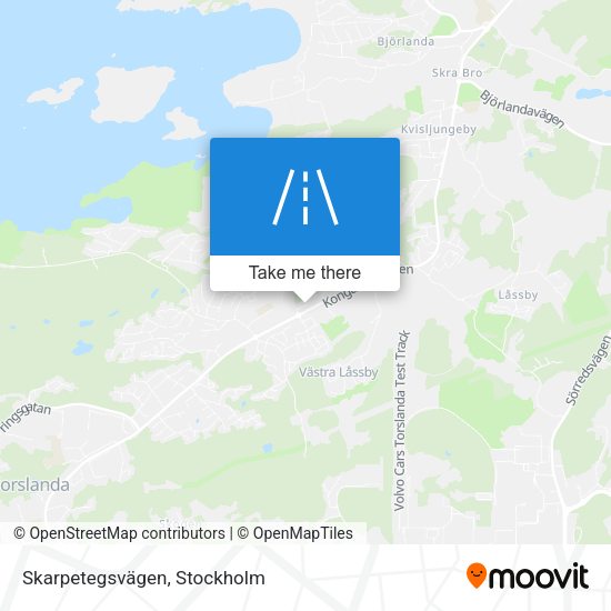 Skarpetegsvägen map
