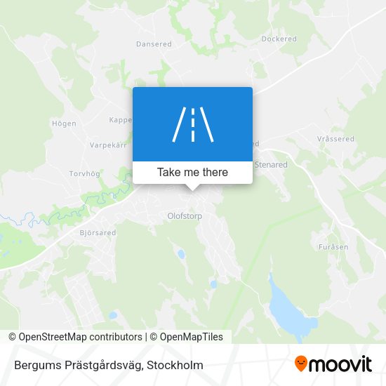 Bergums Prästgårdsväg map