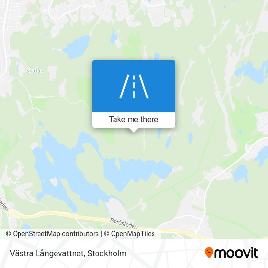 Västra Långevattnet map