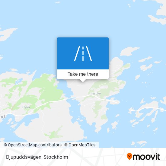 Djupuddsvägen map