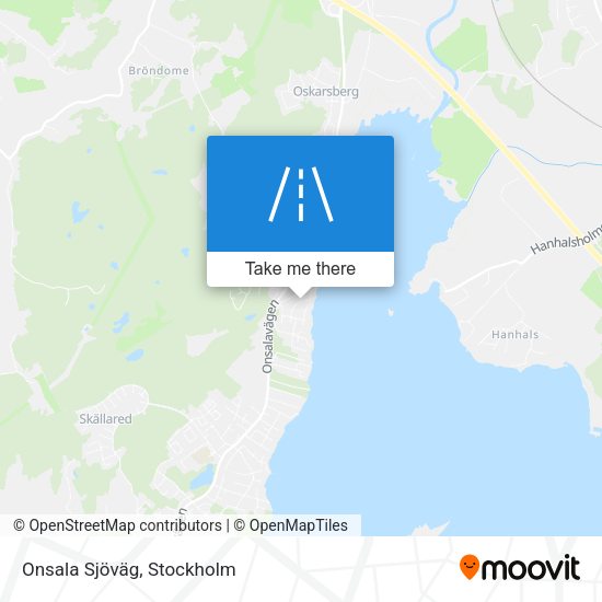 Onsala Sjöväg map